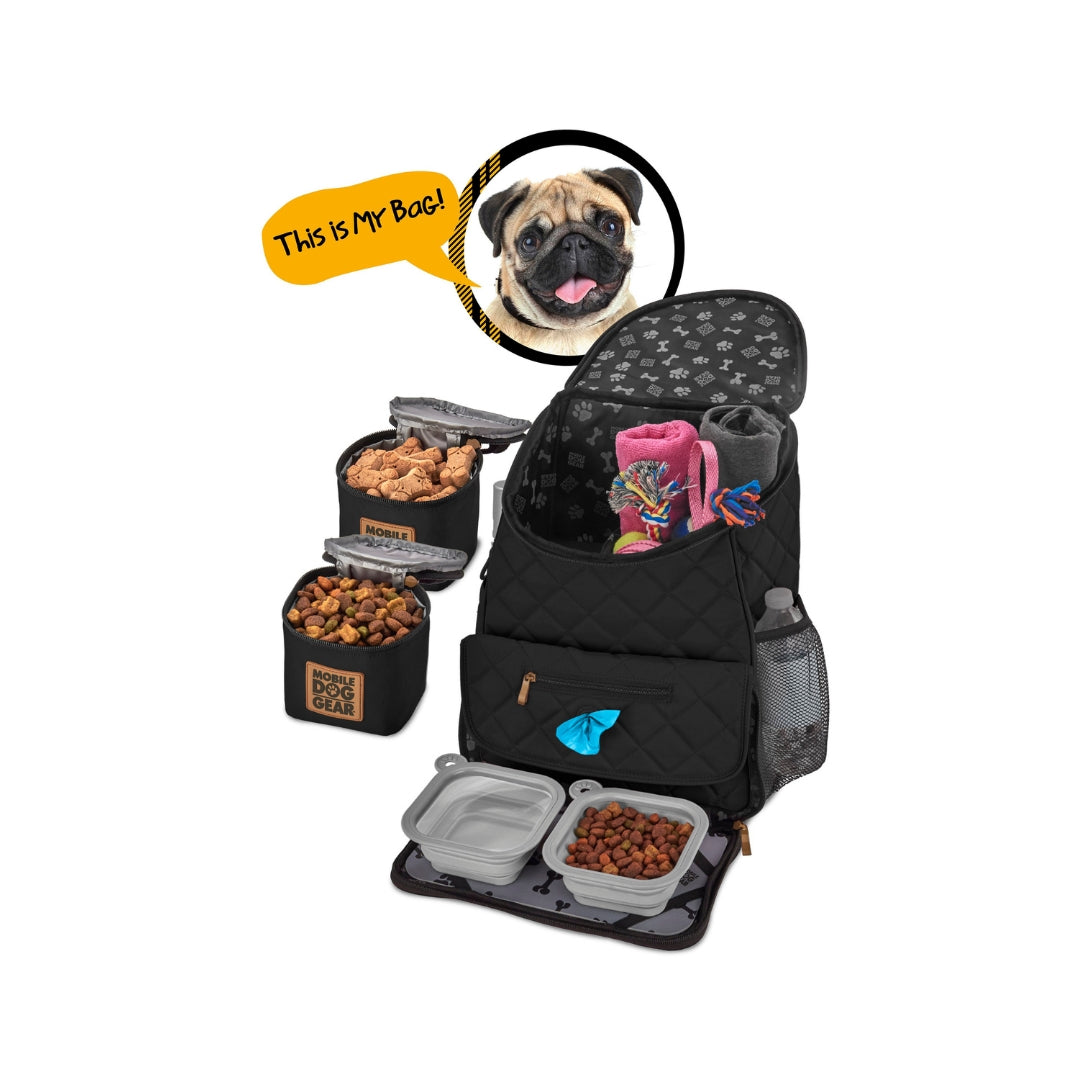 Quilted Weekender Backpack: Ultimate Travel Solution for Dogs