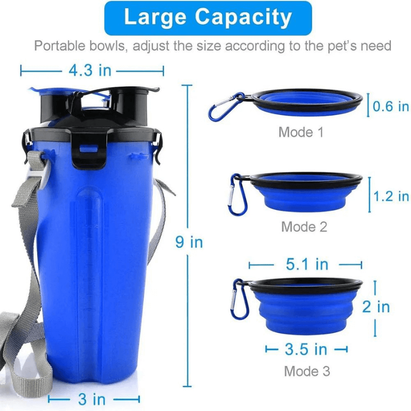 HydraPaws™ 2-in-1 Water & Food Bottle